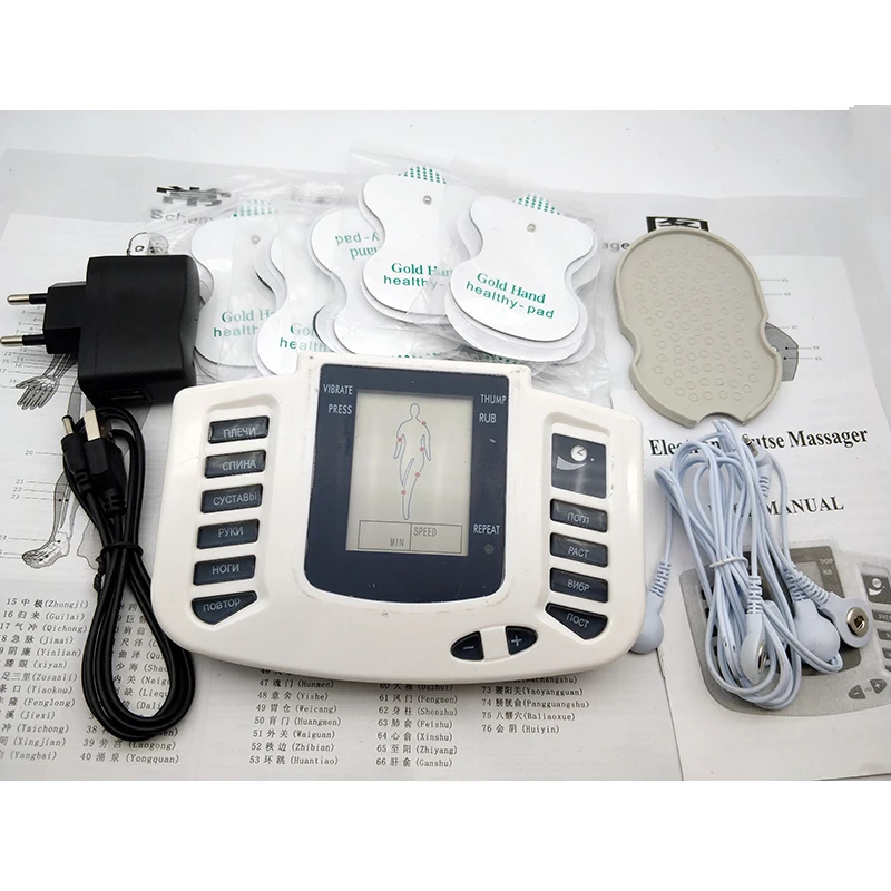 

16 Electrode Pads Electric Stimulator Full Body Relax Therapy Pulse Tens Acupuncture For Foot Neck Back Massage Slimming Machine