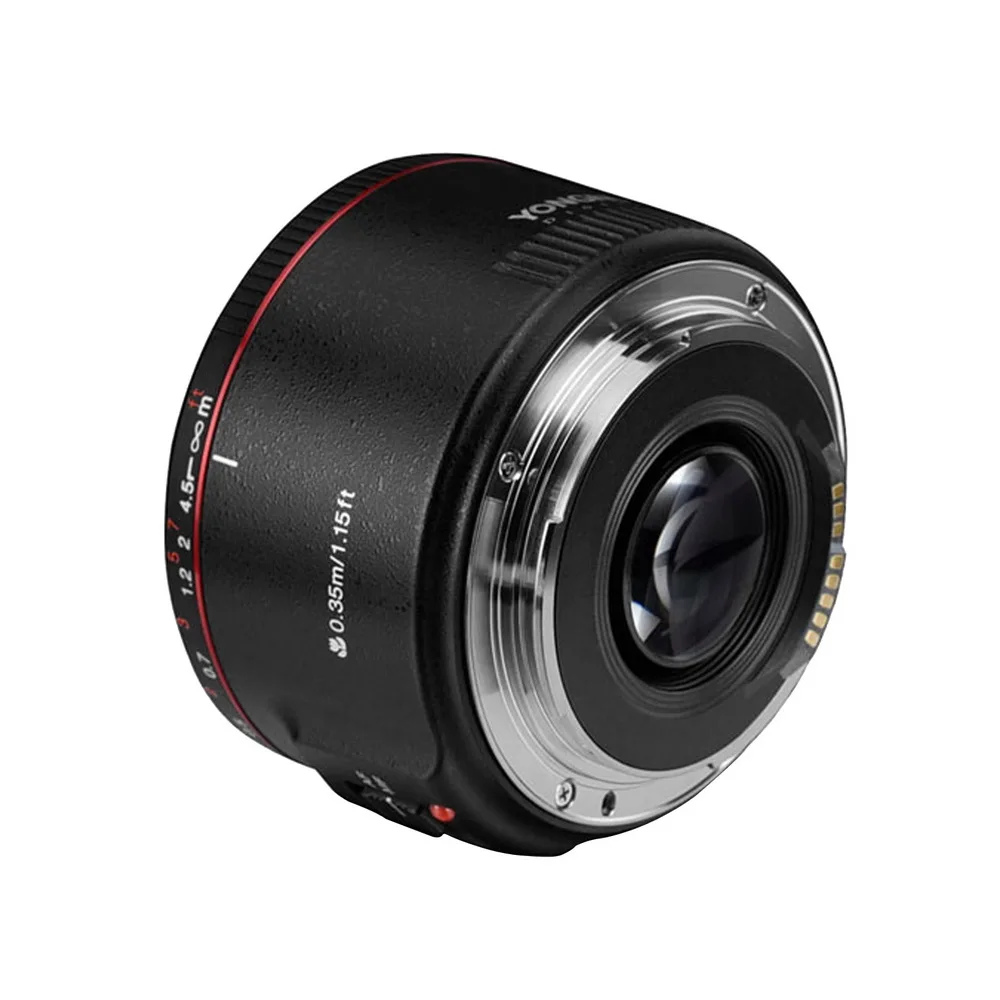 YONGNUO объектив YN 50 мм F1.8 II стандартный Prime Af/Mf объектив камеры 0,35 М фокус металлический байонет YN 50 1,8 II объектив для Canon