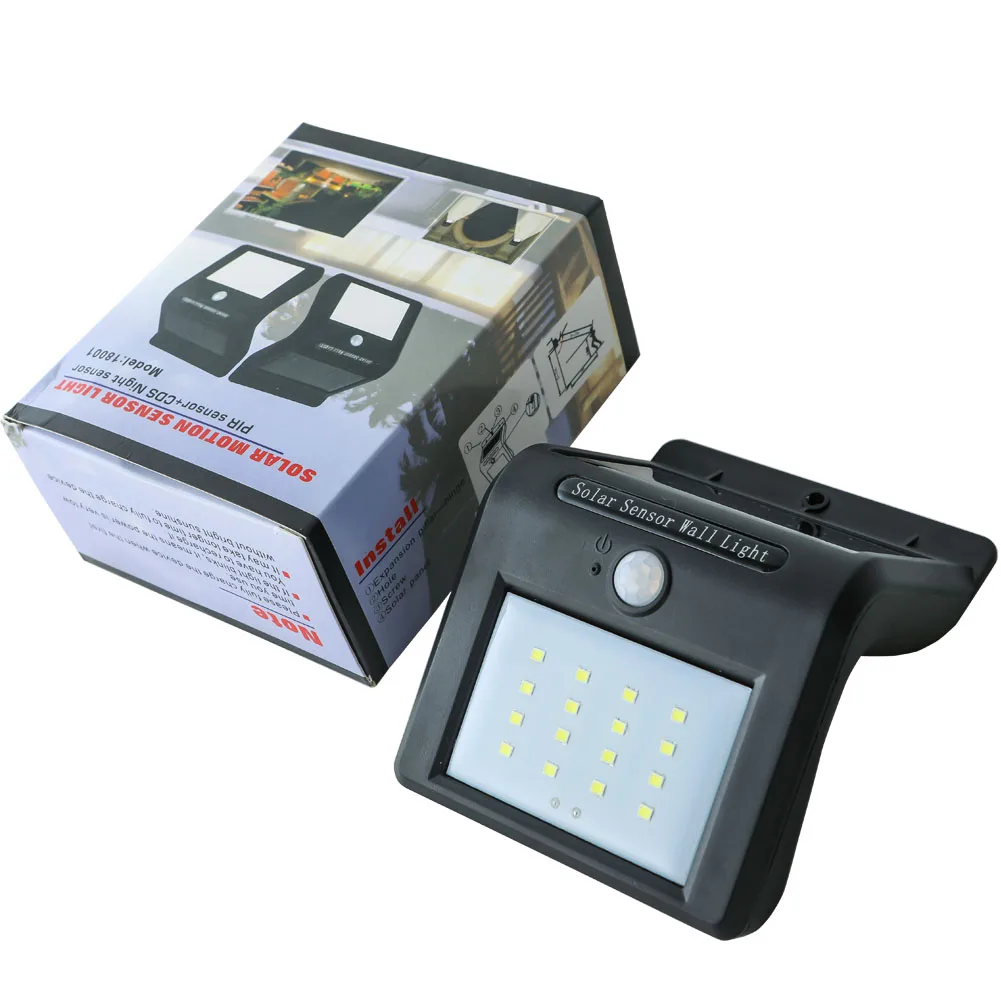 Уличный светодиодный солнечный светильник s PIR датчик движения Солнечная панель