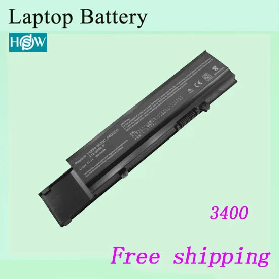 Аккумулятор для ноутбука DELL Vostro 6600 3400 мА/ч 3700 11 1 В бесплатная доставка |