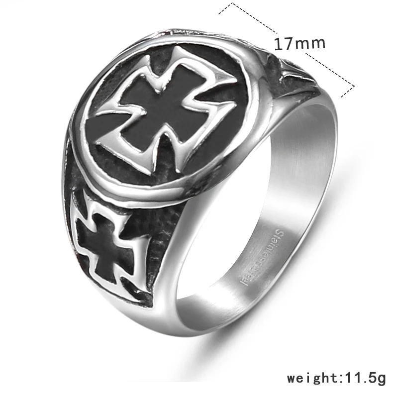 YaHui простое кольцо из нержавеющей стали высокого качества Винтажное ретро