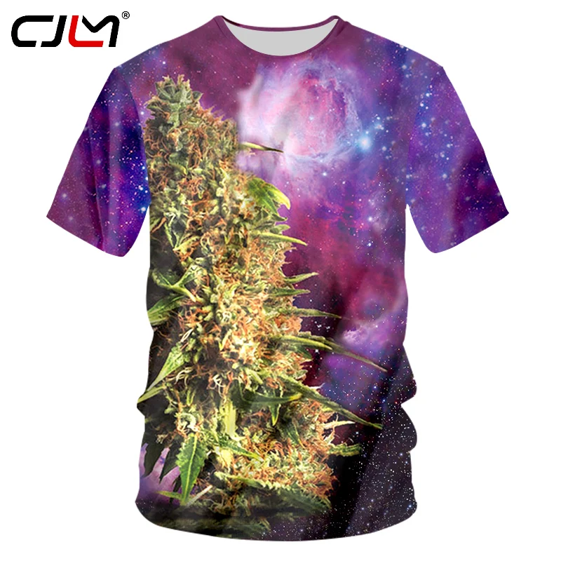 Футболка CJLM 7XL мужская с 3D принтом крутая тенниска изображением галактики и