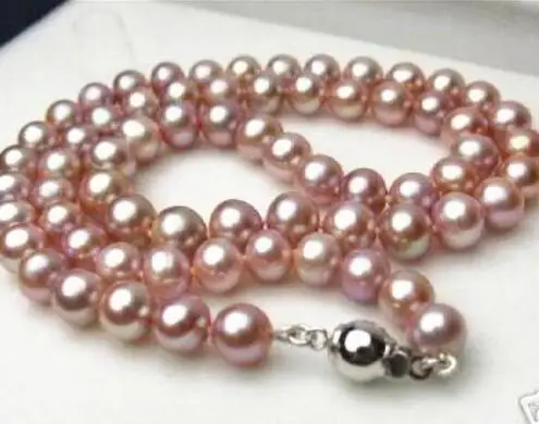 

Selling Jewelry>>>Natural 8-9mm Pink Freshwater Culture Pearl Necklace 17 Inch Round Beads Jewelry Wedding Bride Chain Gfits
