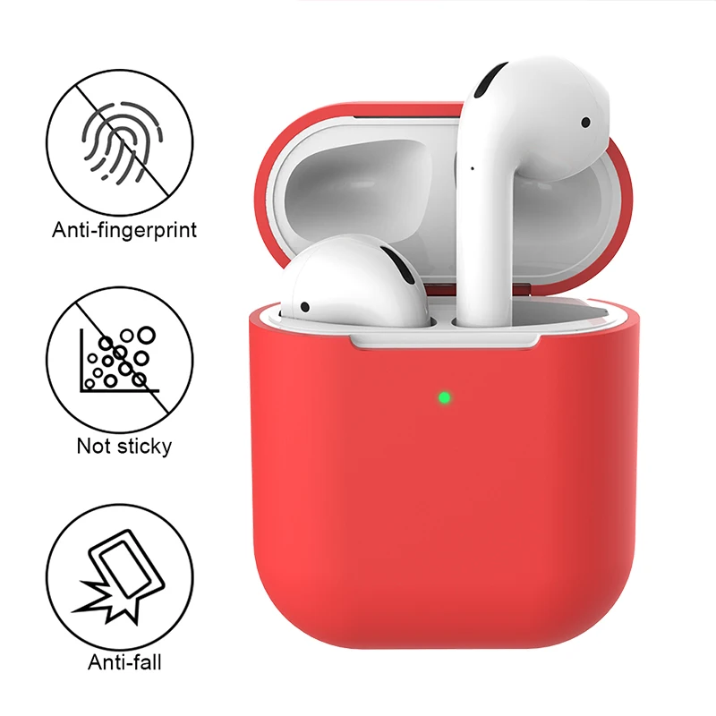 Чехол для наушников Apple AirPods 2 силиконовый чехол беспроводной Bluetooth AirPod Silm |