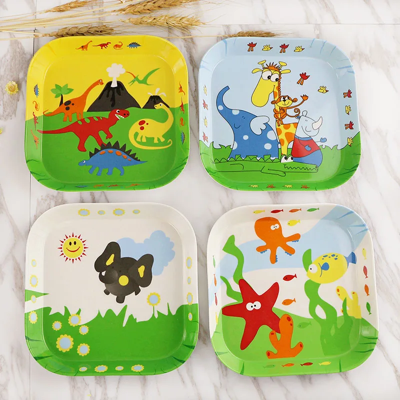 5 дюймов 14 см квадратная меламиновая тарелка набор посуды для детей Детский