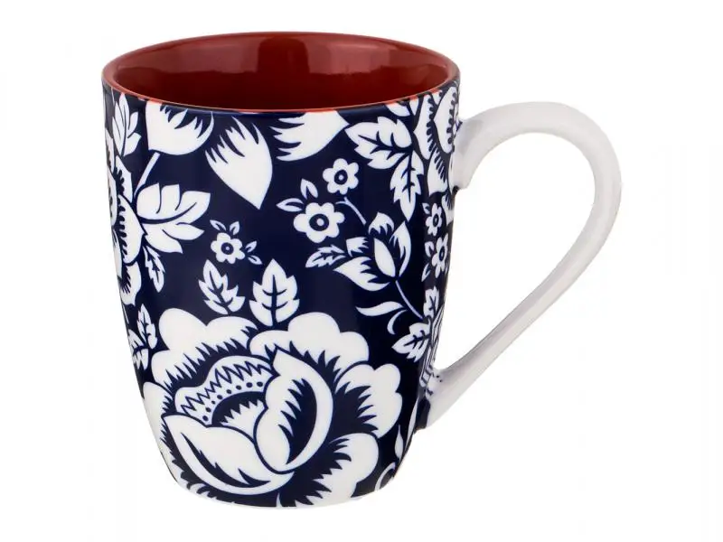 Кружка AGNESS 400 мл синий/коричневый|Кружки| |