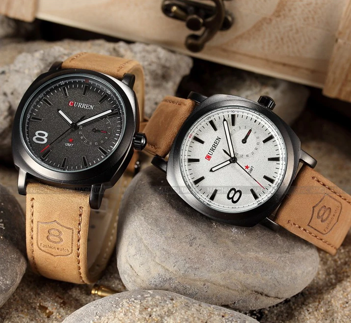 Часы CURREN Мужские спортивные кварцевые с кожаным ремешком|watch travel|watch crownwatch miyota |