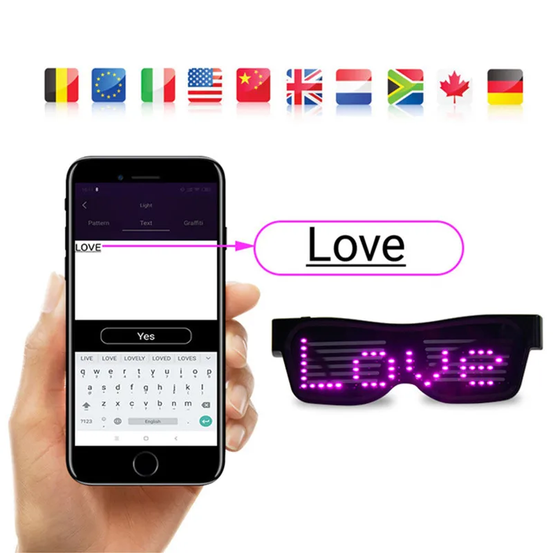 Светодиодный Панель Bluetooth Бейсболка + светодиодный солнцезащитных очков череп