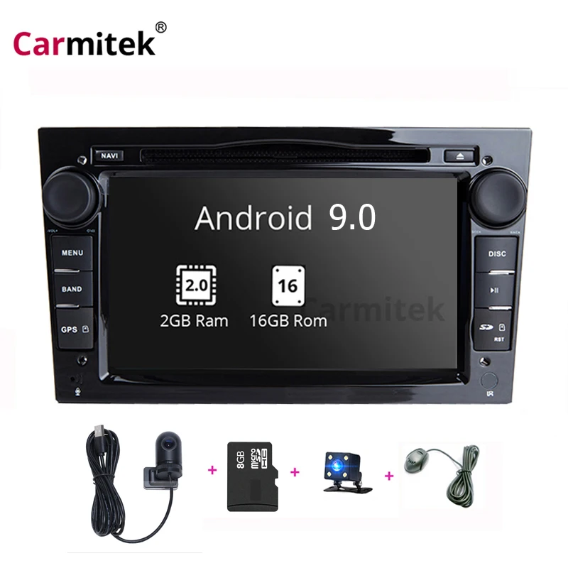 Автомагнитола на Android 9 0 2 din DVD GPS для Vauxhall Opel Astra H G J Vectra Antara Zafira Corsa Vivaro Meriva Veda 2DIN