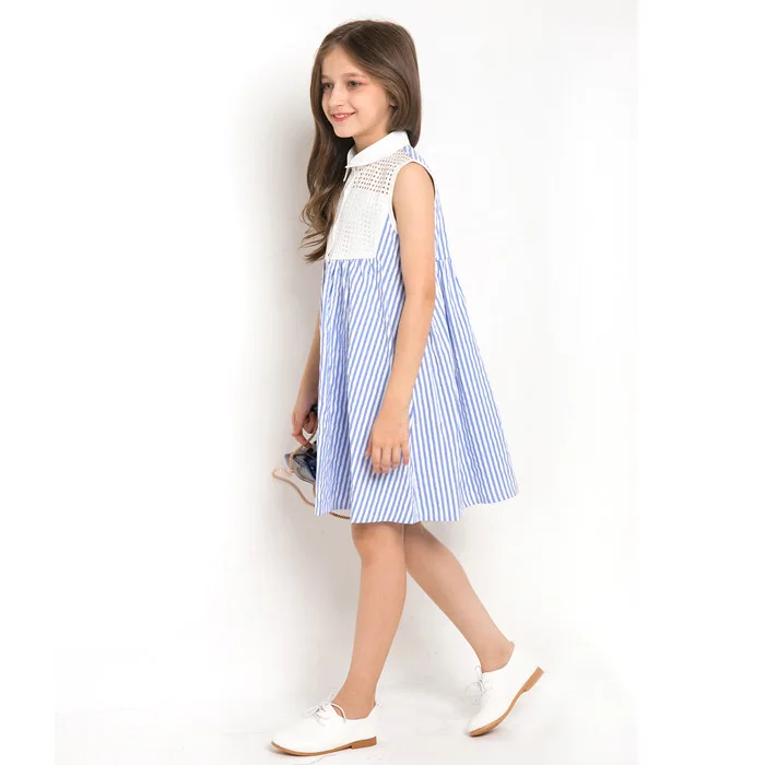 Summer Dresses for Girls 11 years 10 12 14 Teenage Girl Clothing Sleeveless Striped Dress girl clothes summer 2018 | Детская одежда и