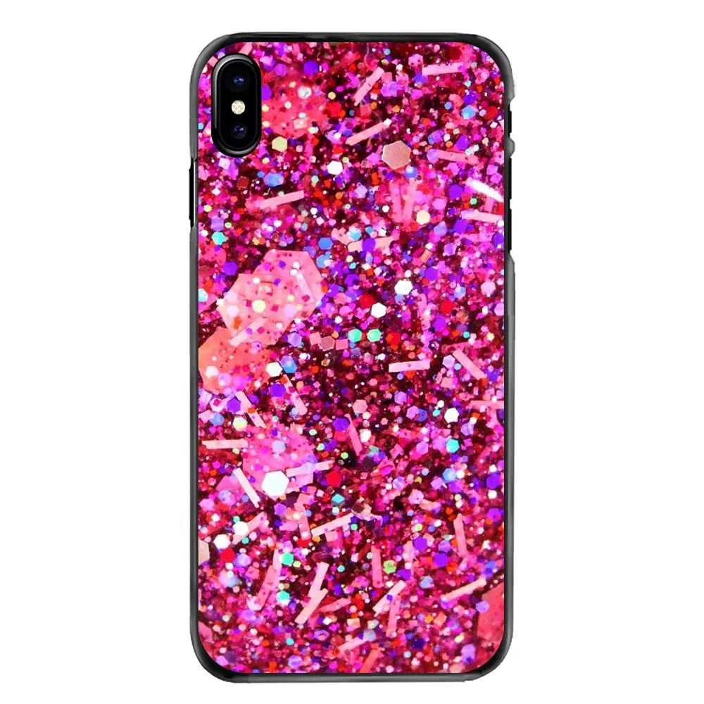 For iPhone 4 4S 5 5S 5C SE 6 6S 7 8 Plus X XR XS Max iPod Touch Rose gold glitter sparkles Pastel Art Print Phone Bag Case |