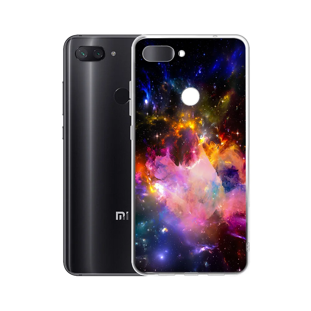 Мягкий силиконовый чехол для телефона IYICAO Fantasy Nebula Space Stars Xiaomi Mi 9 8 SE 6 A1 A2 Lite F1 MIX2S MIX3