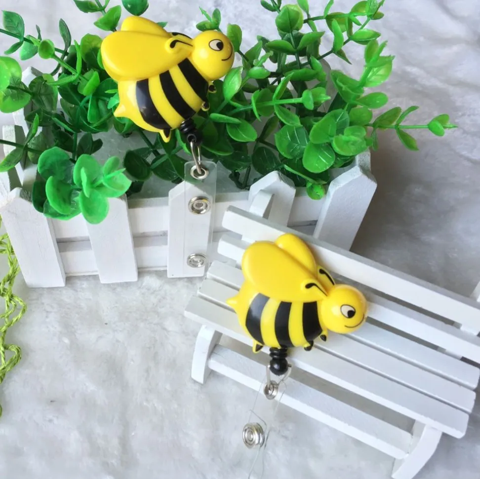Buzzy Bee желтый дизайн выдвижной/нейлон YoYo престиж ID держатель для бейджика 3 шт./партия