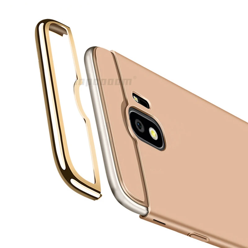 Для samsung Galaxy J4 2018 чехол Роскошный 3 в 1 Жесткая задняя крышка из ПК для телефона J400