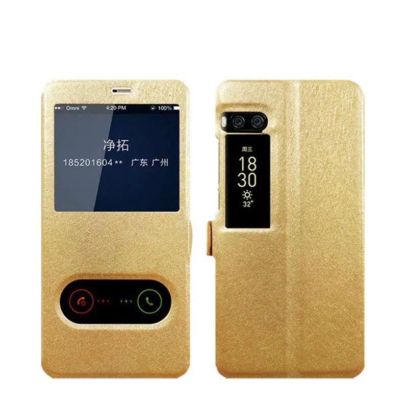 View Window Leather Case for Meizu Pro 7 Cover Ultra Thin Flip Pro7 5.2'' Phone Bag &amp Cases Coque |