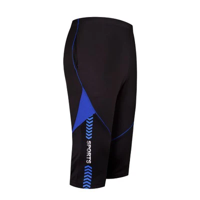 9715 blue Мужские спортивные штаны, футбольные тренировочные штаны, укороченные штаны, короткие спортивные штаны, штаны для бега - Цвет: 9715 blue