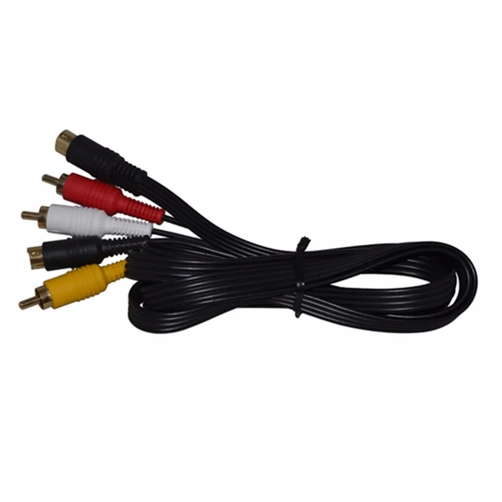 Новый позолоченный штекер s видео AV RCA Аудио Видео шнур кабель для SEGA Saturn SS|cable