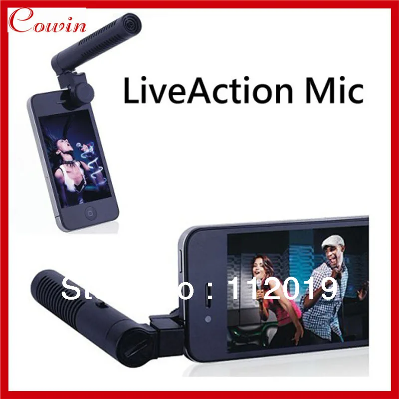 Liveaction микрофон направленного микрофона для iPhone4 4S 5 смартфонов с 3.5 мм разъем