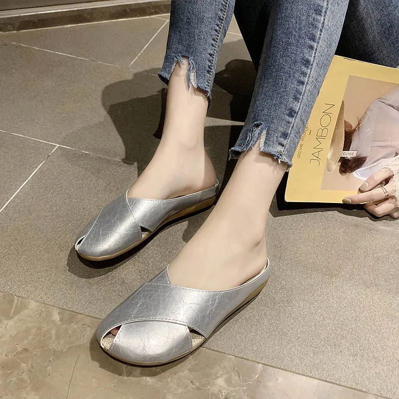 Для женщин Кожаные туфли на плоской подошве в стиле пэчворк слипоны Повседневная