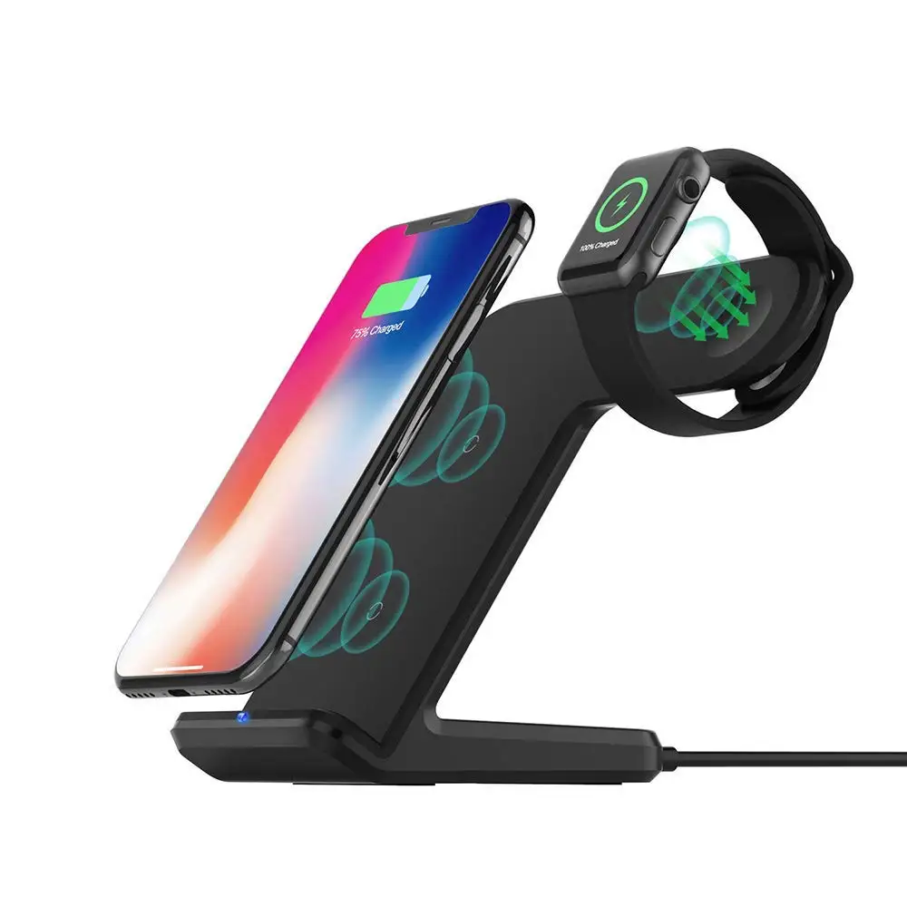 2 в 1 Беспроводной зарядки для наручных часов Apple watch на возраст 3 4 быстрая зарядка