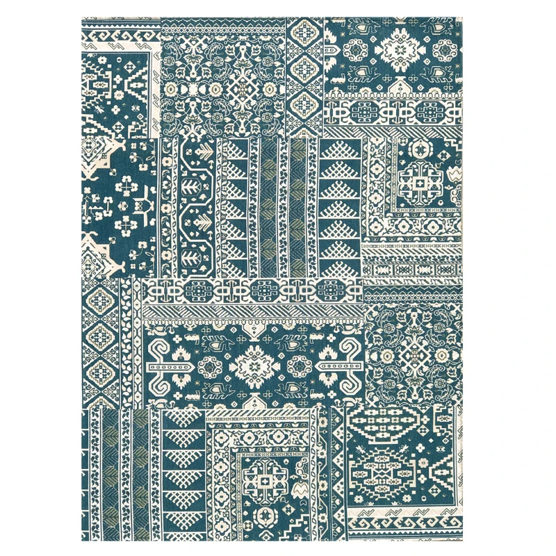 

Mediterranean Style Royal Carpets For Living Room Bedroom Area Rug Decorate Home Carpet Fashion Door Mat Home Floor Area Rug Mat