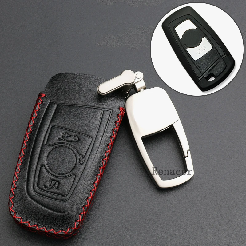 2018 новых ключей для автомобиля Чехол держатель кольцо в виде кожаного Брелока