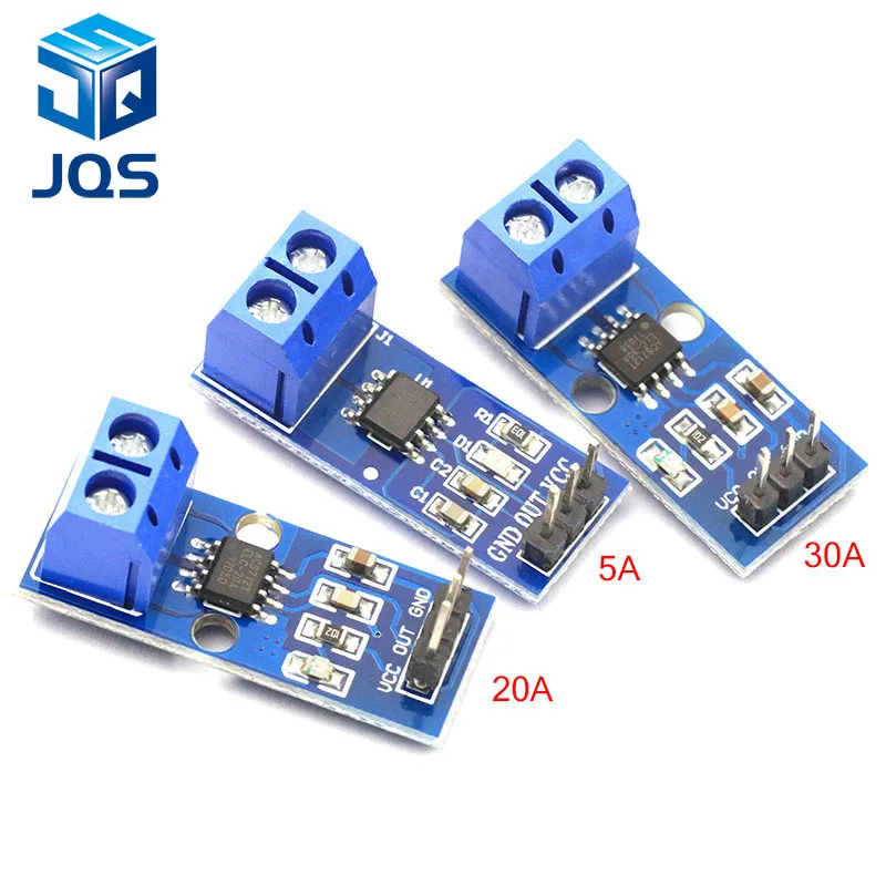 Модуль датчика тока Холла ACS712 Модуль 5A 20A 30A модуль датчика тока Холла 5A/20A/30A ACS712