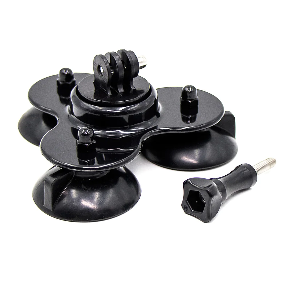 Съемный Трипод с тремя углами на присоске для Go pro Hero 5/4/3 SJCAM Sj4000 Xiaomi Yi 4k Gopro