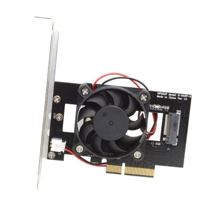 PCI E 3 0x4 полосы хост конвертер адаптер карта M.2 NGFF M ключ SSD для Nvme Express с охлаждающим