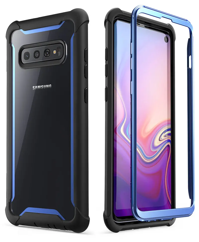 Чехол Ares для samsung S10, 6,1 дюйма, прочный Чехол на весь корпус со встроенной защитной пленкой [не совместим с датчиком отпечатков пальцев]