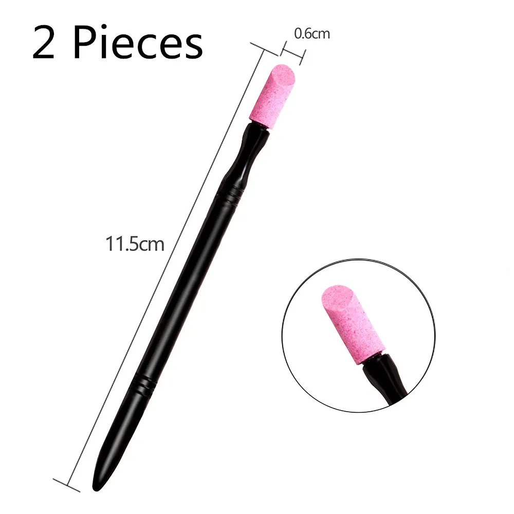 Cuticle Remover Pen Лак для ногтей, кварцевый скраб для удаления кутикулы, палочка для ногтей, шлифовальный камень, резак для ногтей, Полировочная ручка, инструмент для ухода за маникюром - Цвет: Cuticle Remover Pen