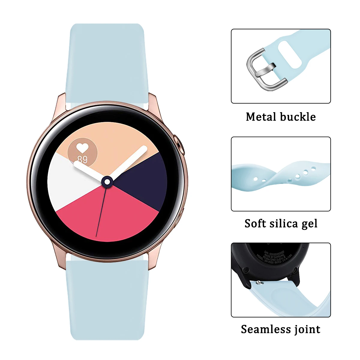Для samsung Galaxy watch 46 мм 42 мм активный 2 ремешка 20 мм 22 мм gear s3 amazfit bip аксессуары для часов Galaxy watch браслет