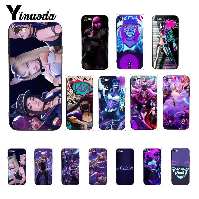 Чехол для телефона Yinuoda lol League of Legends kda kaisa Ahri akali iPhone 8 7 6 6S 6Plus X XS MAX 5 5S SE XR 10 11 pro