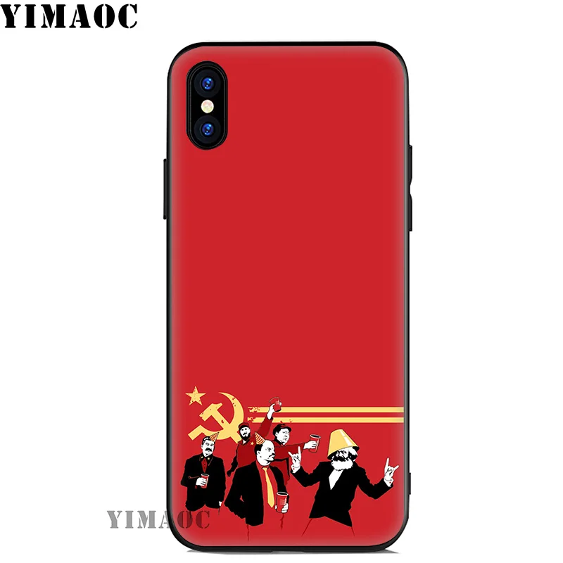YIMAOC российский флаг с медведем Мягкий силиконовый чехол для iPhone 11 Pro Xr Xs Max X или 10 8