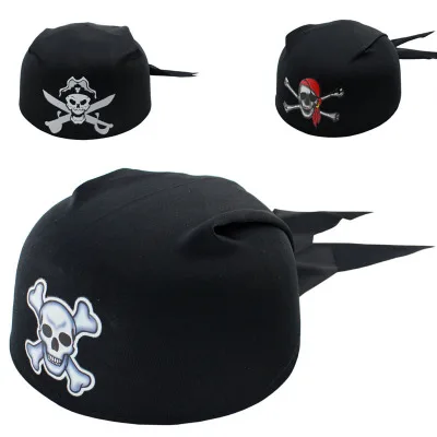 

2016 New Halloween Party Supplies Pirate Captain Hat Round Children's Day Cosplay Kids Gift 5pcs/lot