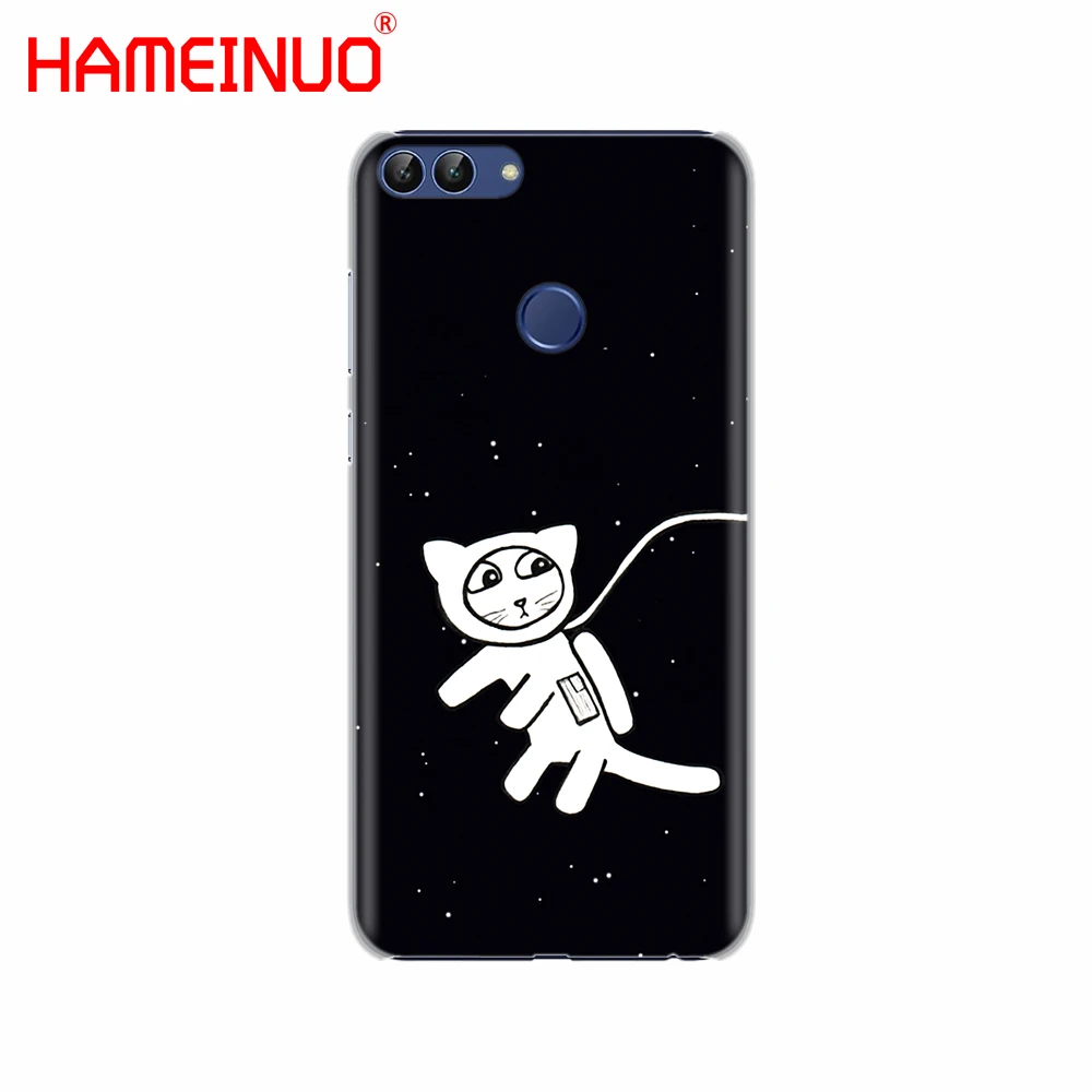 HAMEINUO Космос любовь Луна астронавт Кот Чехол для телефона Huawei NOVA 2 2S 3e PLUS LITE p smart 2018
