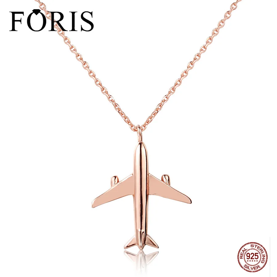 FORIS новый модный милый самолёт подвеска подходящая цепочка Ожерелье для друзей