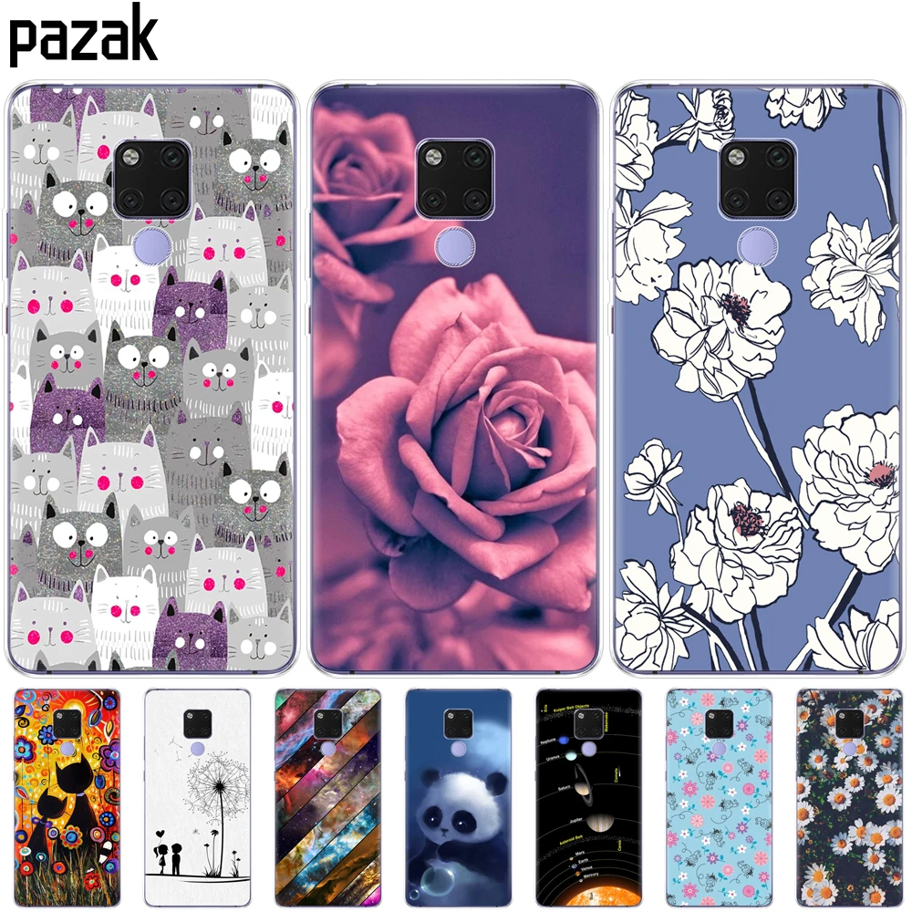Силиконовый чехол для Huawei Mate 20 pro Прозрачный задней панели телефона X защитный mate20