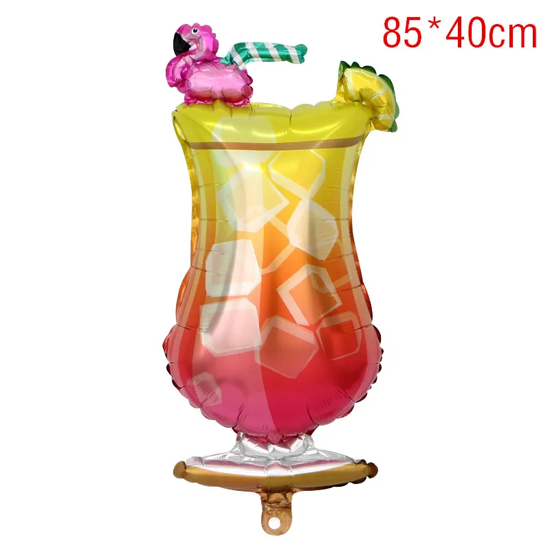 Flamingo Glass 1 шт. Большие размеры золотые шары из фольги с короной принцесса ребенок душ первый день рождения девичник вечерние украшения фото реквизит - Цвет: Flamingo Glass