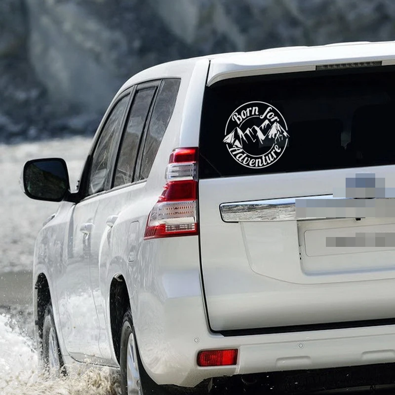 Классная графика Born For Adventure виниловая переводная наклейка для автомобиля Caravan