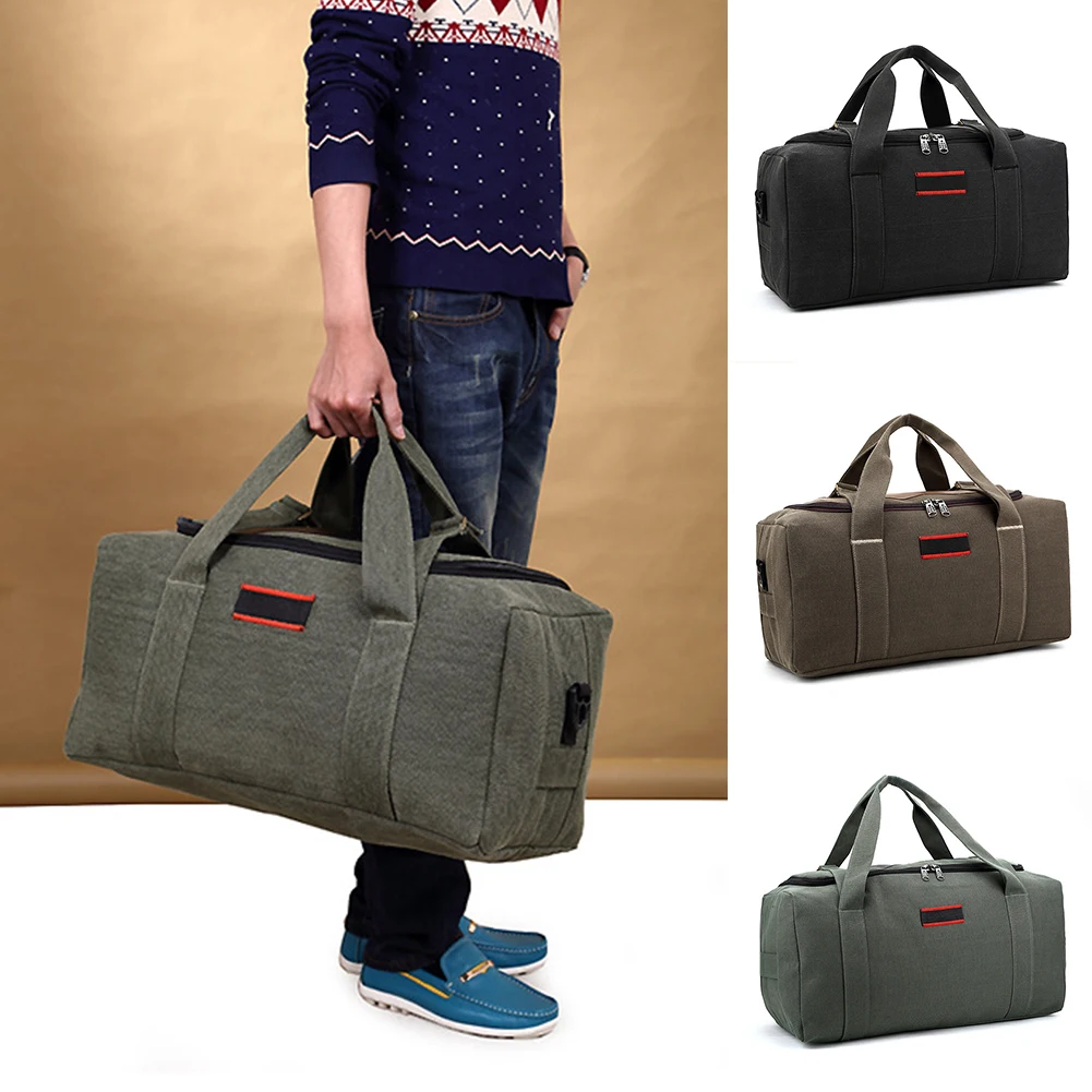 Men Women Camping Pack Handbag Sports Large Capacity Duffle Fitness Canvas Wear Resistant Gym Handheld Rucksack Travel Bag | Багаж и сумки