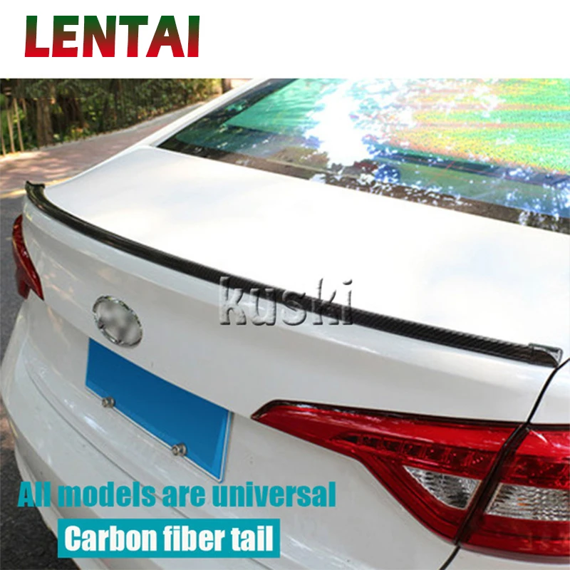 LENTAI 1 комплект Карбон волокно задний спойлер наклейки для крыла BMW E46 E39 E90 E60 E36 F30 F10