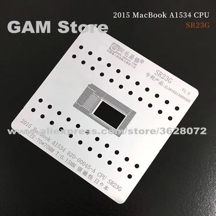 

Macbook 2015 A1534 820-00045-A CPU SR23G BGA, Reball, , Amaoe, 0,15