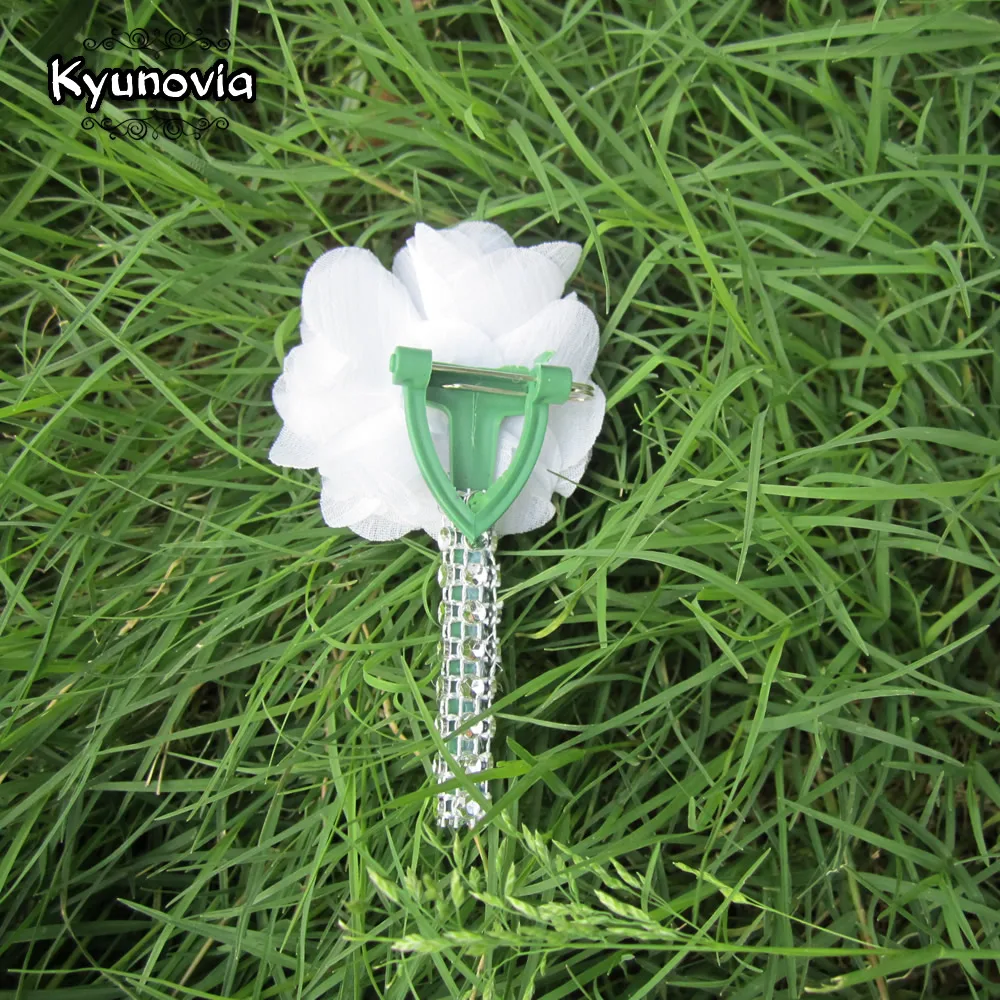 Kyunovia 1 набор (2 шт) на заказ Мужская Бутоньерка Свадебный Жених петля отворот