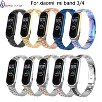 mi band 5 mi band 6 replacement metal strap wrist strap stainless steel bracelet wristbands miband 3 strap for xiaomi mi band 4