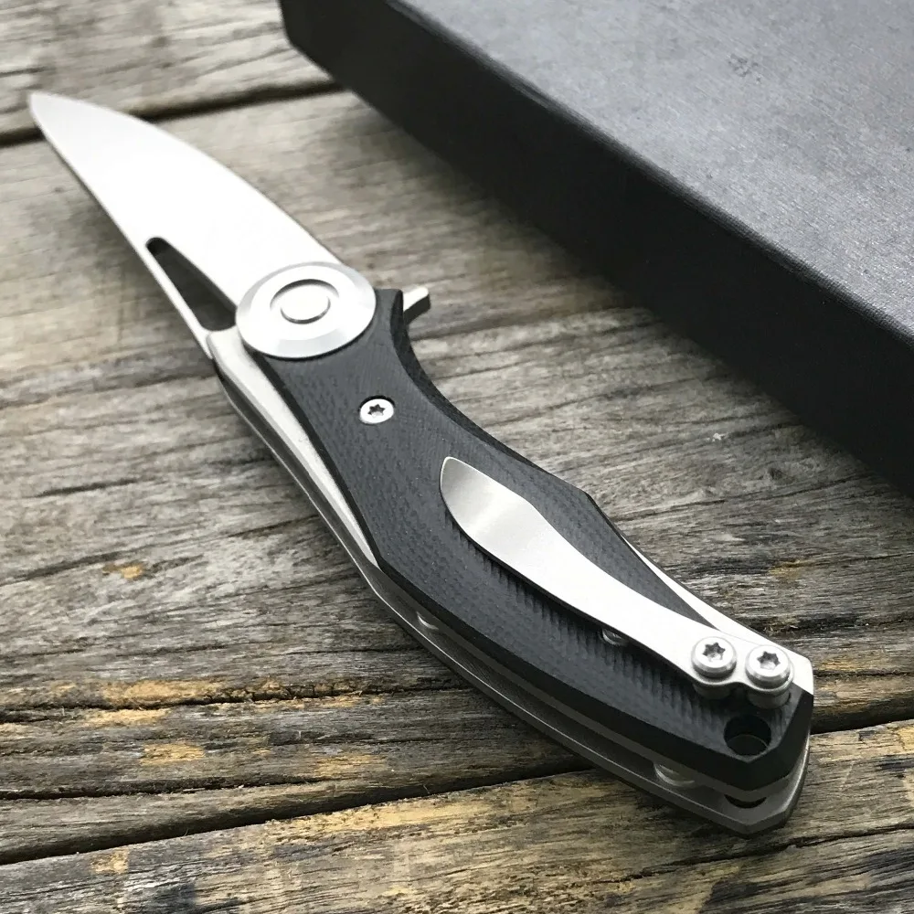 Складной мини нож LDT Bear Dark стальной клинок G10 лезвие D2 карманный тактический