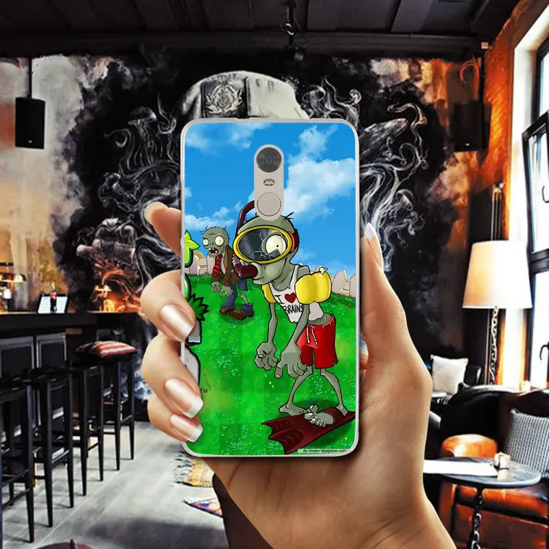 Plants Vs Zombies For Xiaomi Mi Redmi Note 2 3 3S 4 4X 4A 5 5S 6 8 A1 Pro Plus Shell Coque Soft TPU Silicone Mobile Phone Cases |