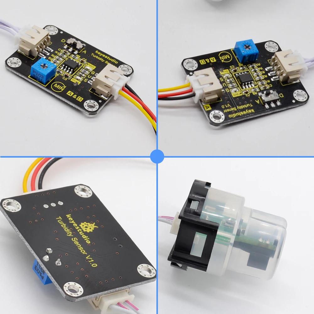 Keyestudio Датчик Мутности V1.0 с проводами, совместимыми с Arduino для тестирования воды