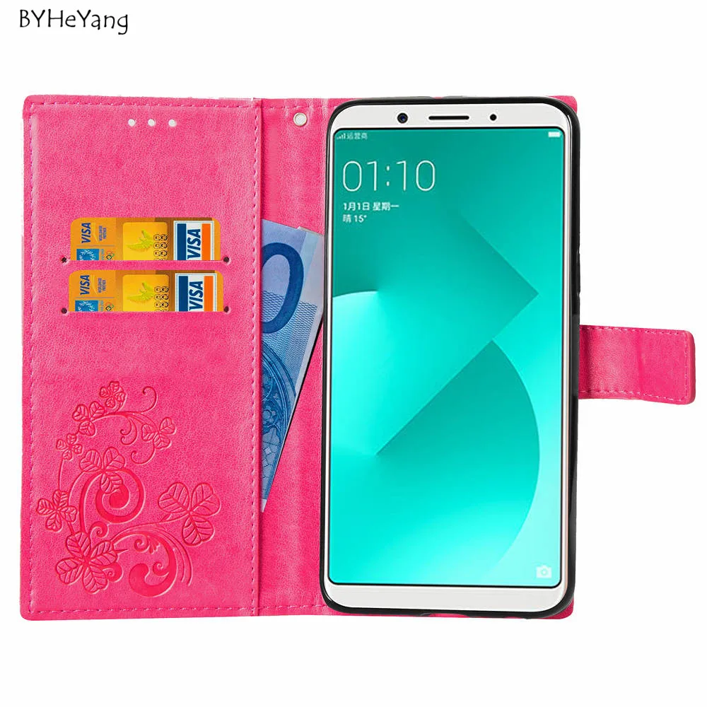 For OPPO A83 Case Cover 5.7inch Luxury PU Leather Wallet Phone A 83 Flip Protective Bag | Мобильные телефоны и аксессуары