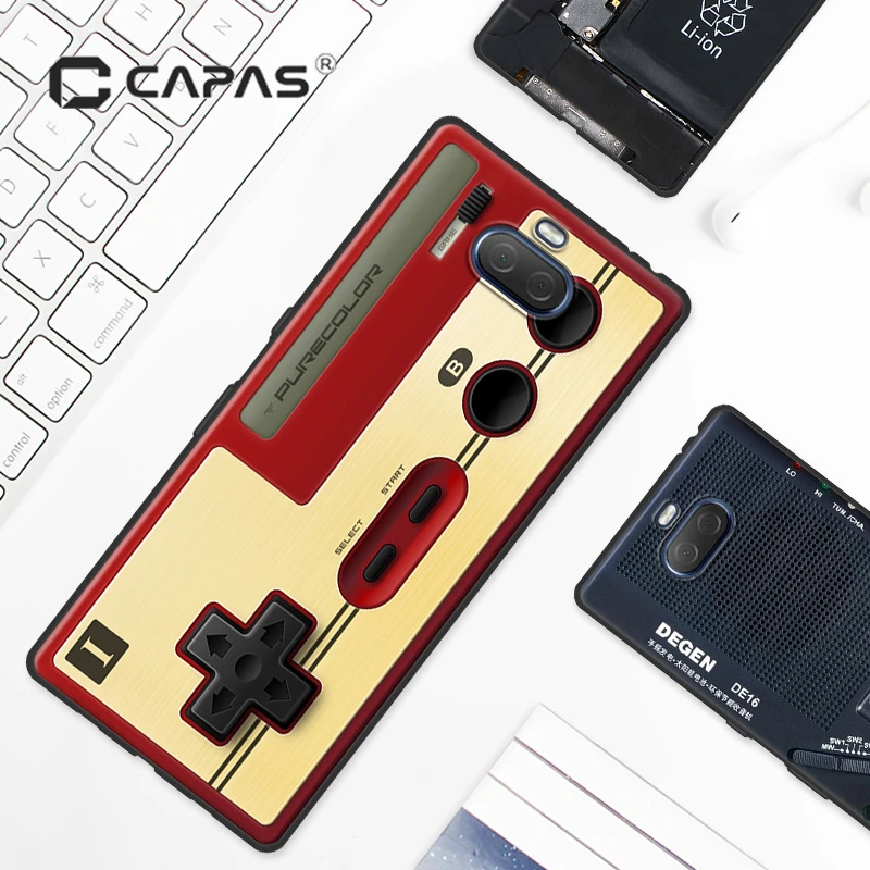 Чехол CAPAS для Sony Xperia 10 Plus милый мягкий силиконовый чехол из ТПУ в ретро-стиле